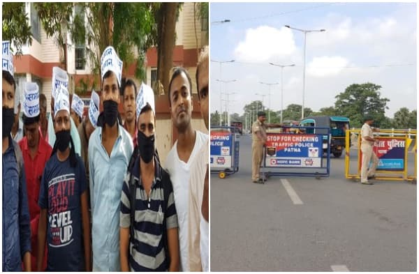 नियोजित शिक्षकों के आंदोलन से डरी सरकार, गर्दनीबाग धरनास्थल सील, शिक्षकों को स्टेडियम के पास जाने से रोका