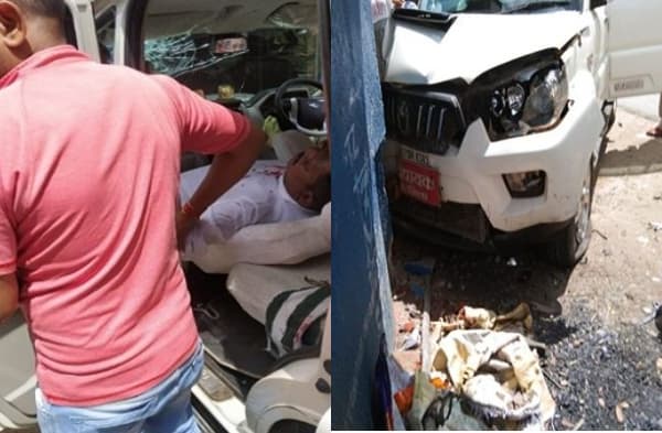 BJP की बैठक में शामिल होने जा रहे विधायक की कार का एक्सीडेंट, गंभीर रुप से घायल हुए MLA