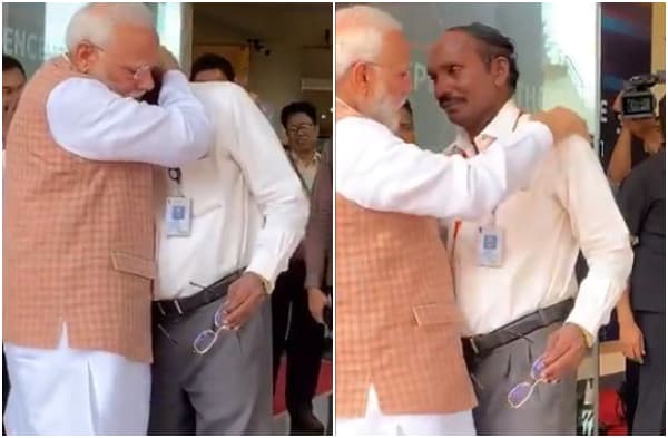 PM से मिलकर भावुक हुए ISRO चीफ के. सिवन, मोदी ने गले लगाकर हौसला बढ़ाया