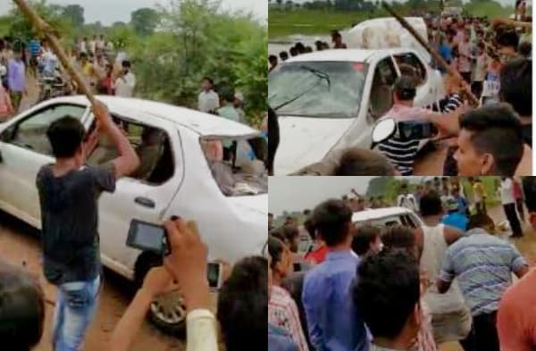 नवादा में शराब से भरी कार गड्ढे में पलटी, ग्रामीणों ने लूट ली शराब