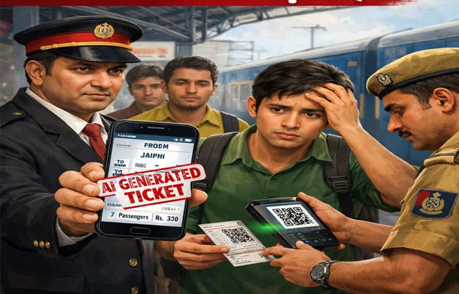 Fake railway ticket : AI से टिकट बनाकर यात्रा कर रहा था स्टूडेंट कर ग्रुप, TTE को हुआ शक; जानिए फिर क्या हुआ