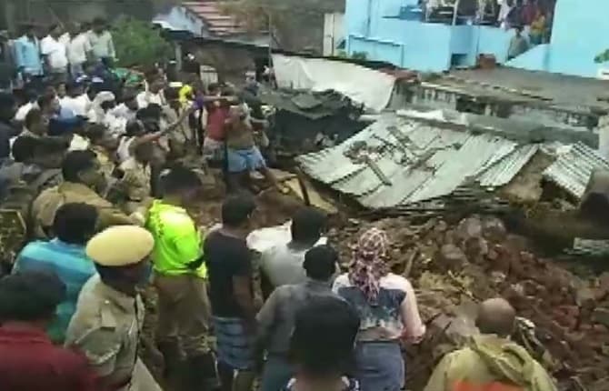 कोयंबटूर में भारी बारिश के कारण तीन मकान जमींदोज, 15 लोगों की दर्दनाक मौत