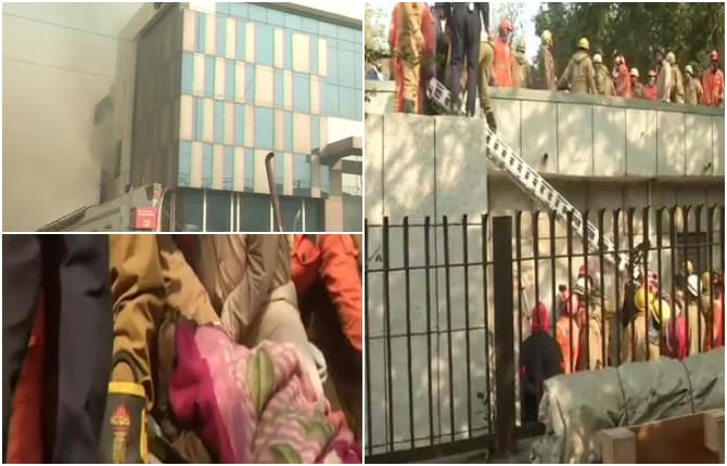 दिल्ली: फैक्ट्री में आग लगने के बाद हुआ ब्लास्ट, इमारत गिरने से दमकल कर्मी समेत कई लोग फंसे
