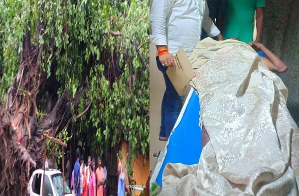 बैरक में रह रहे पुलिस के जवानों पर गिरा पेड़, पुलिस लाइन में हुए हादसे में आधा दर्जन जवान घायल