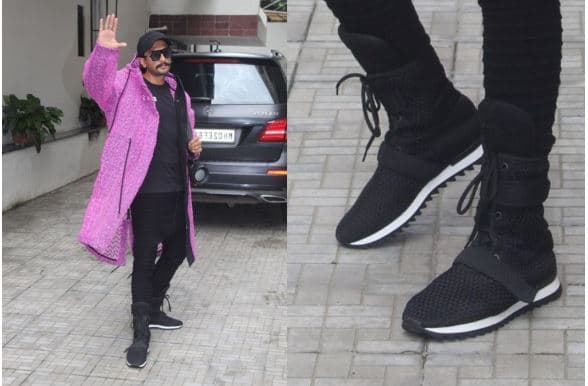 अनोखे अंदाज में दिखे रणवीर सिंह, सोशल मीडिया पर वायरल हुई तस्वीर