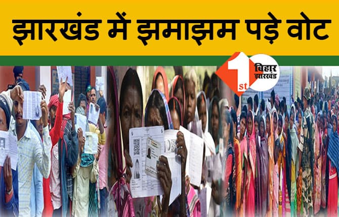 झारखंड में झमाझम पड़े वोट, आखिरी दौर में 62 फीसदी से आगे निकला वोटिंग का आंकड़ा